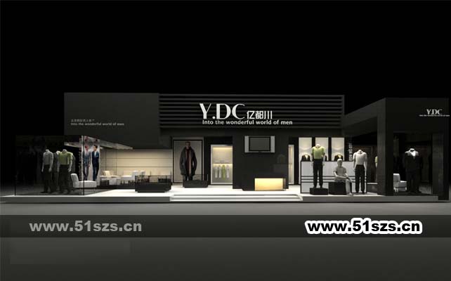 服装店门头效果图