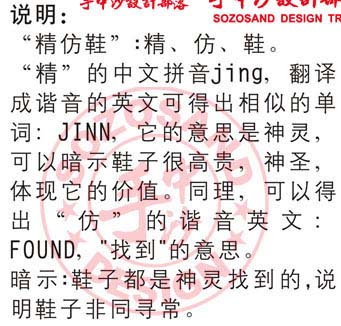 莆田外贸鞋业厂家---精仿鞋品牌商标LOGO设计
