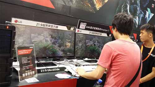 LG 21:9超宽屏显示器闪耀ChinaJoy2015
