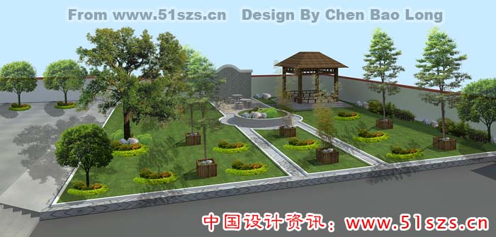 前花园园林规划设计效果图